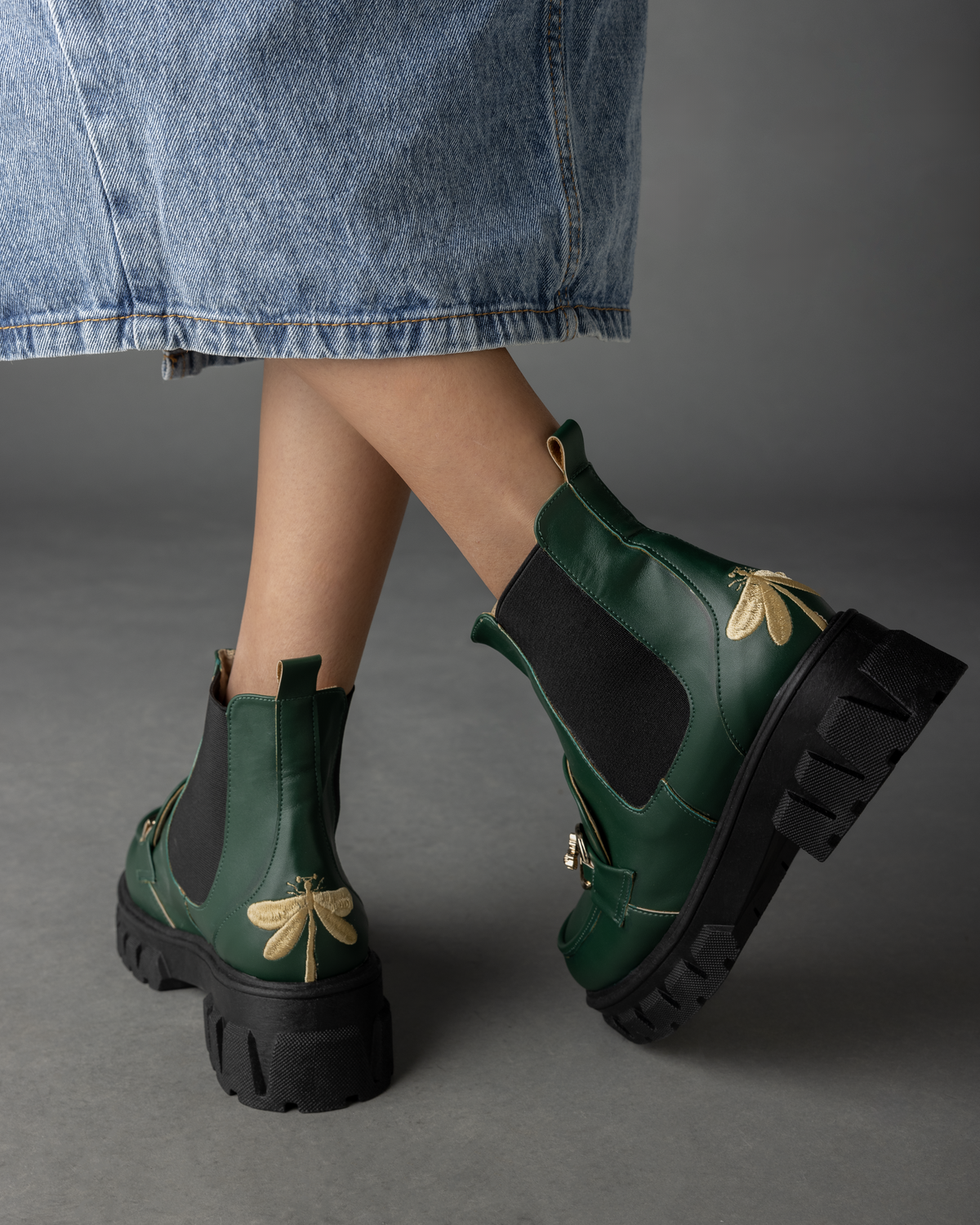 Vuelo Boots in Forest Green