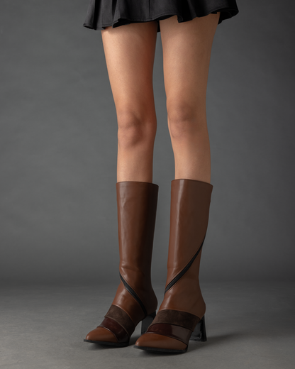 Swirl Boot in Brown