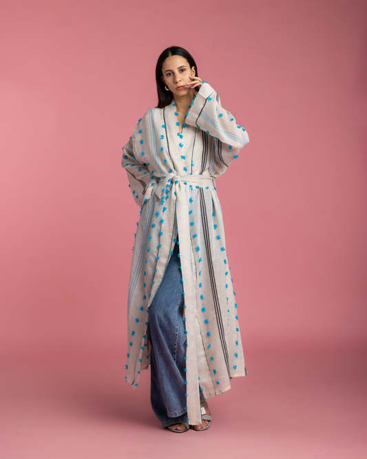 Old Cairo Kimono - Blue