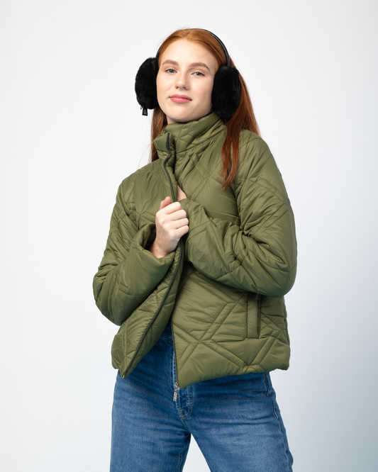 Puffer Jacket - Olive Green