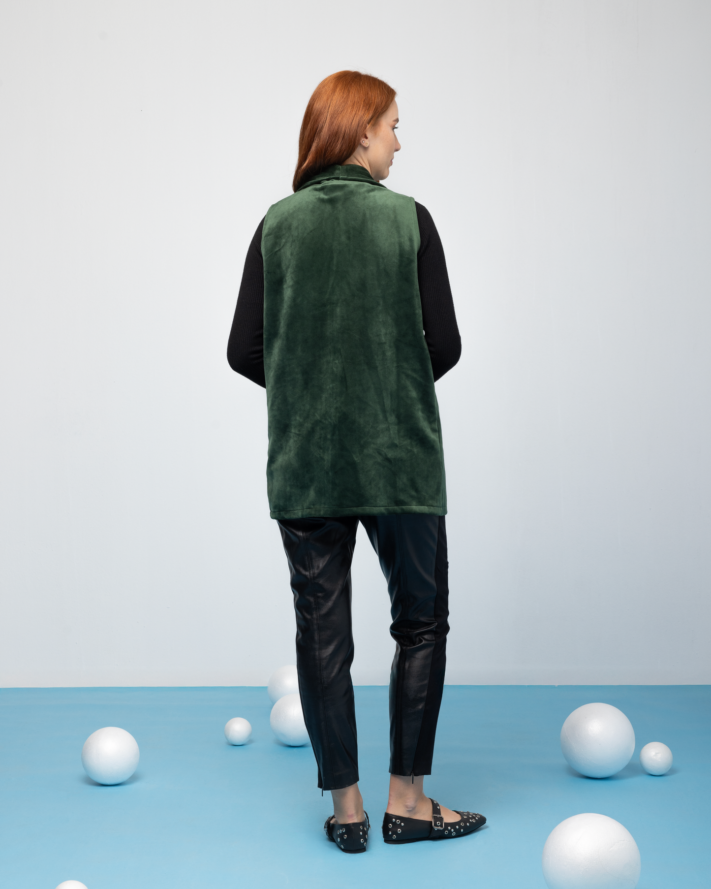 Velvet Gillet - Green