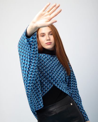 Italian Wool Jumper in Blue