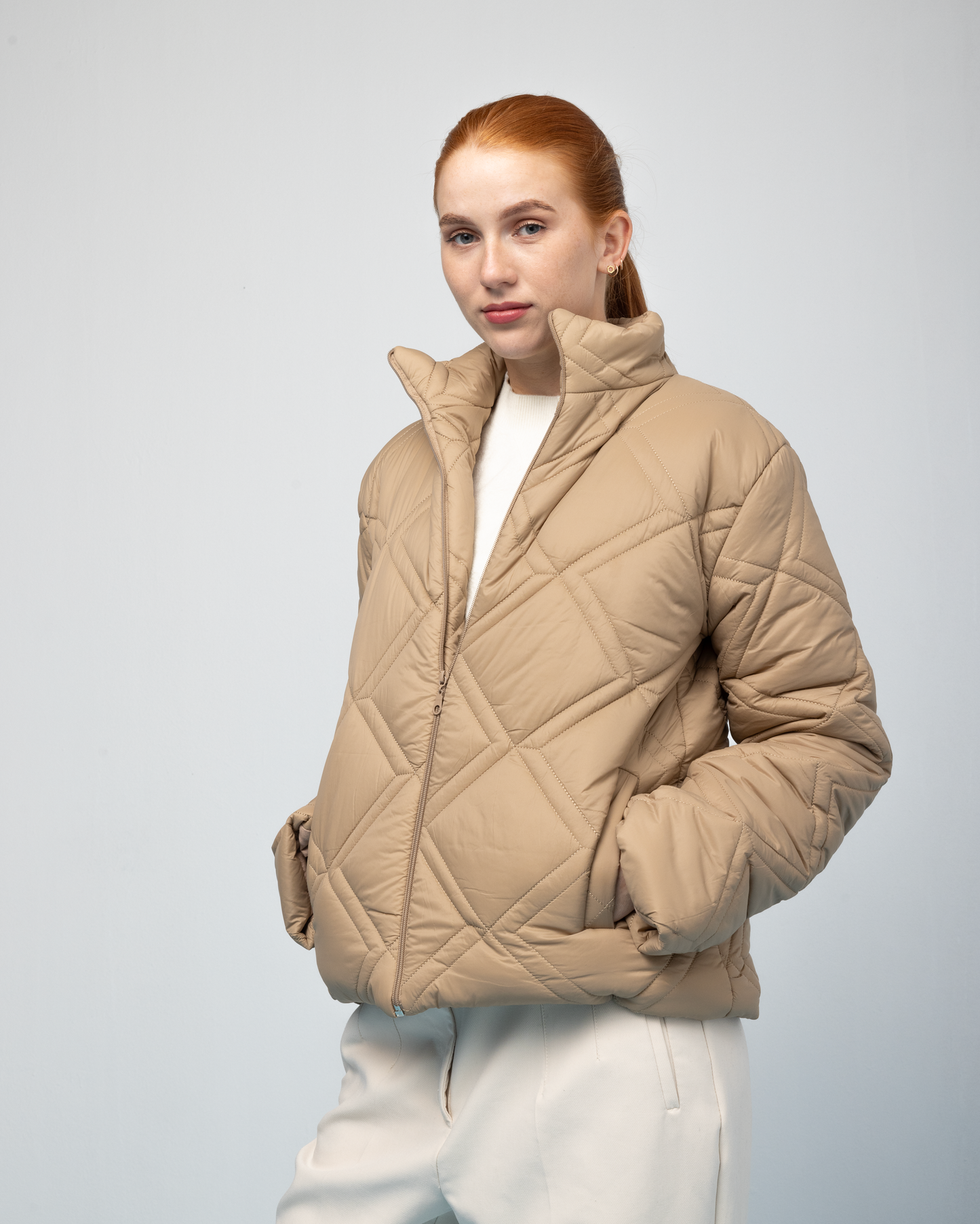 Puffer Jacket - Caramel Brown