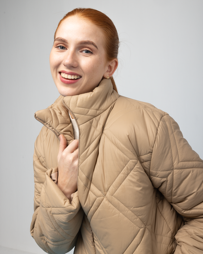 Puffer Jacket - Caramel Brown