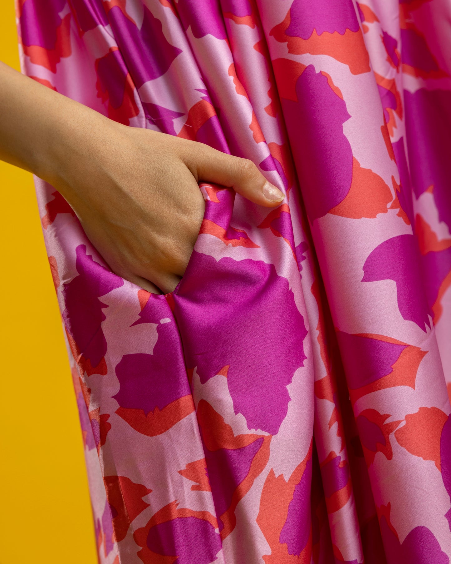 The Cielito Jumpsuit - Fuchsia Pattern