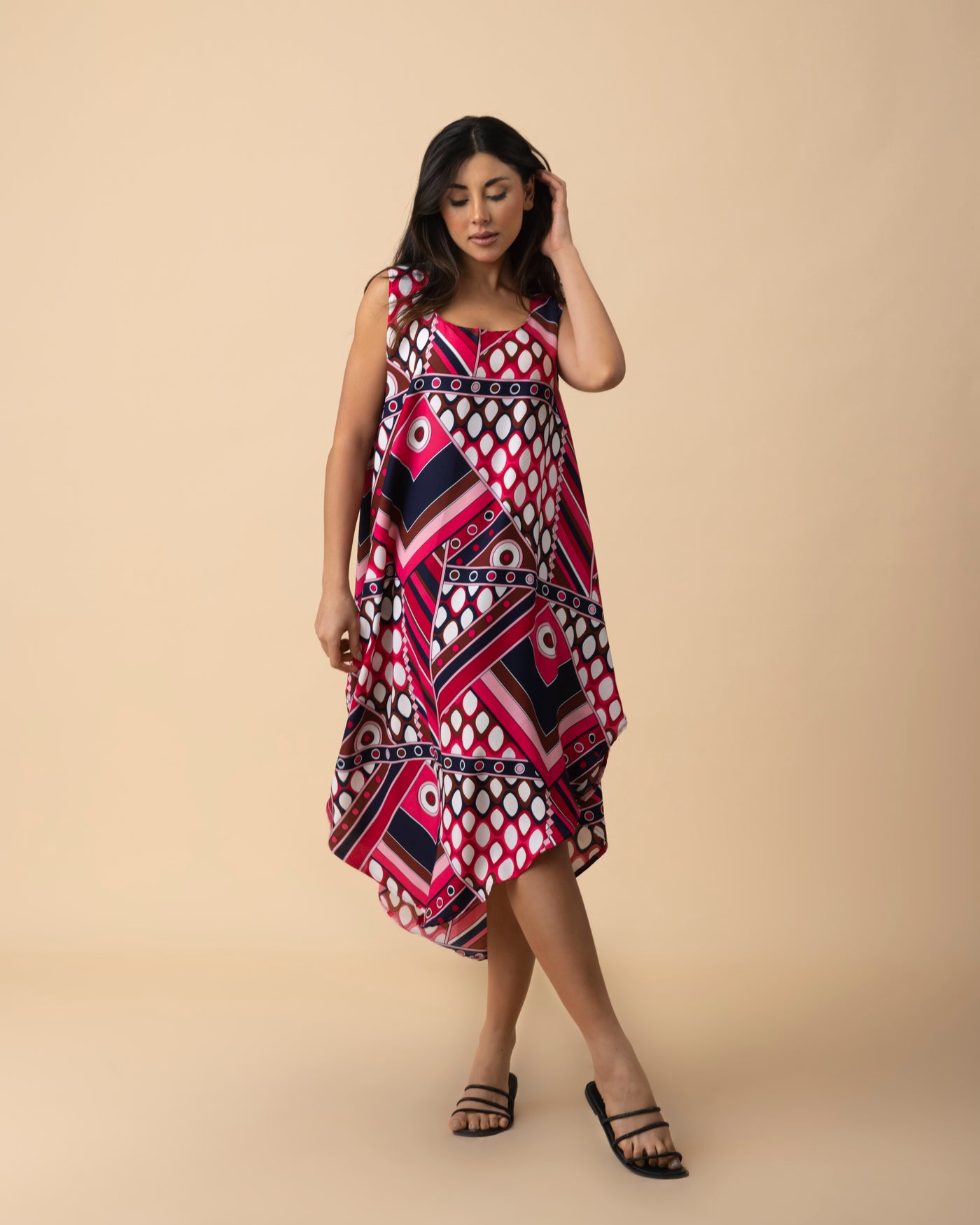 Flowy Dress - Pink Patterns